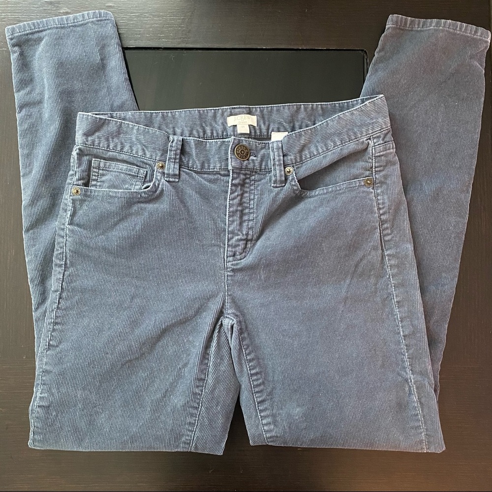 J. Crew Gray Corduroy Pants Size 25 Women’s 5 Pocket Pants Skinny Jean Fall - Picture 4 of 6